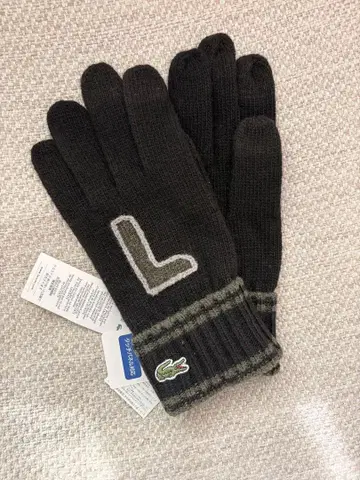 라코스테 lacoste 니트 장갑 블랙