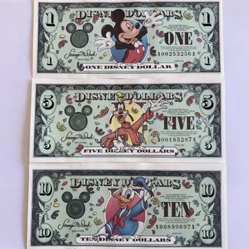 [ 2000년 밀레니엄 기념 디자인 ] 디즈니 달러 세트