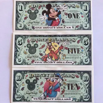 [ 2000년 밀레니엄 기념 디자인 ] 디즈니 달러 세트