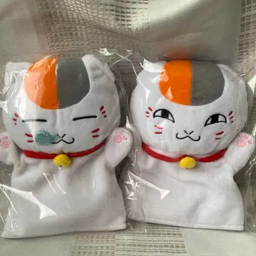 나츠메 우인장 냥코 선생님 봉제 인형 퍼펫 2종