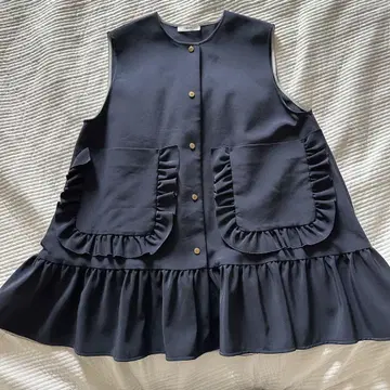 Yori 포켓 프릴 베스트