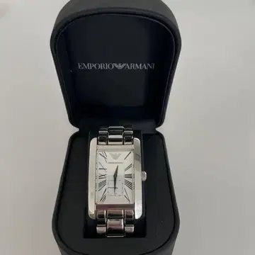 Emporio Armani 쿼츠 손목시계 실버