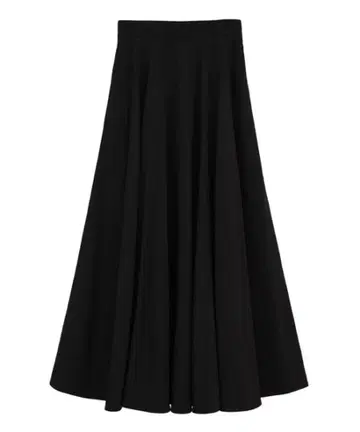 clane VOLUME FLARE MAXI SKIRT