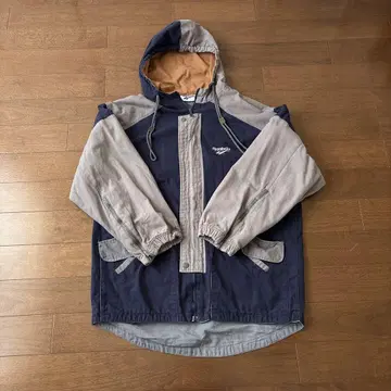 Reebok 마운틴 후드티 M 사이즈 네이비/그레이