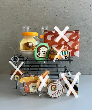 빵도둑 캡슐 토이 잡화 세트 4점