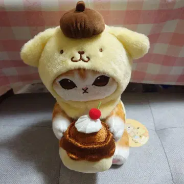 mofusand x 산리오 캐릭터즈 봉제 인형 S 폼폼푸딩