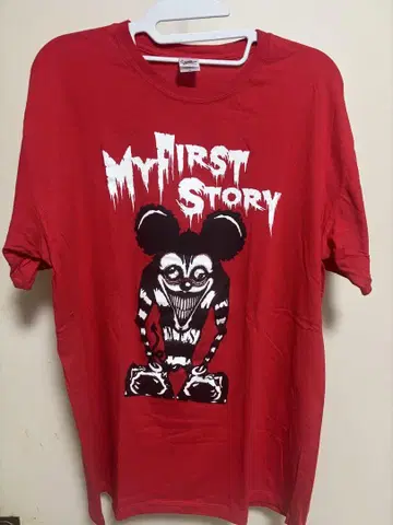 MY FIRST STORY 마이파스 티셔츠 마이파스군 레드 L