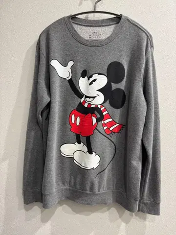 디즈니 미키마우스 그레이 맨투맨 L 사이즈