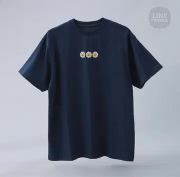 [ NewJeans ] x MURAKAMI 네이비 티셔츠 (L 사이즈)