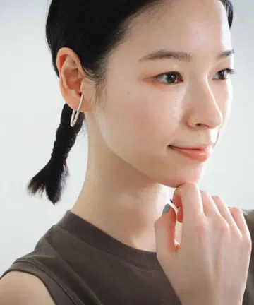 MARIHA Innocent Light 이어커프 오벌 S 실버