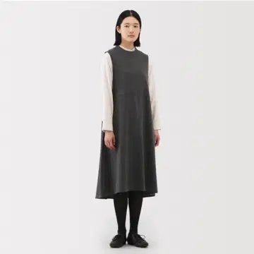 무인양품 신상 기모 오버롤 스커트 사이즈 L