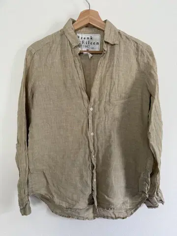 Frank & Eileen RonHerman 린넨 긴팔 셔츠 XS