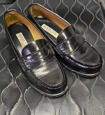 새상품급 HARUTA 다크 브라운 로퍼 22.5cm 블랙