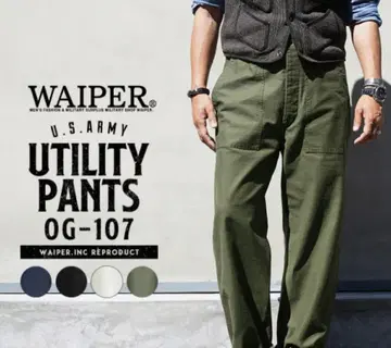 WAIPER 유틸리티 팬츠 OG-107 화이트 WP1028