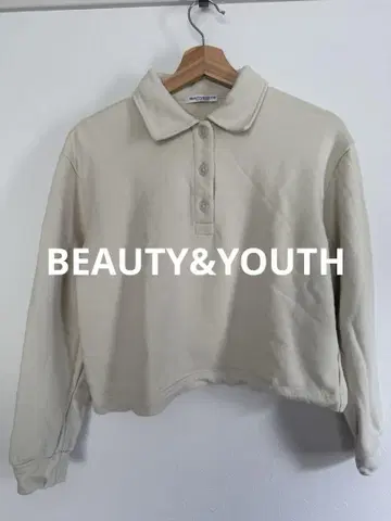 BEAUTY&YOUTH 크림색 피케 셔츠