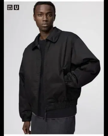 UNIQLO U 퍼프테크 숏 블루종 블랙 L 사이즈