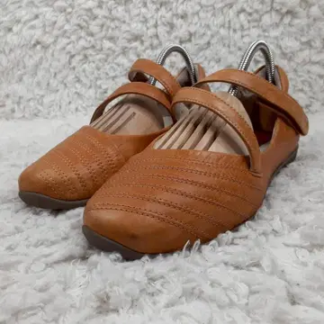 새상품급 23cm MIZUNO 미즈노 가죽 워킹 신발 브라운
