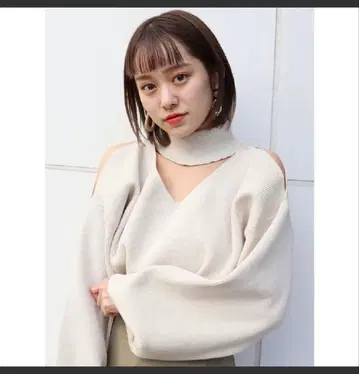 MURUA 초커 니트