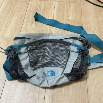 THE NORTH FACE 바디백 중형 그레이/터콰이즈/미사용품