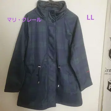 마리 클레르 uv 방풍 바이컬러 미들 코트 LL