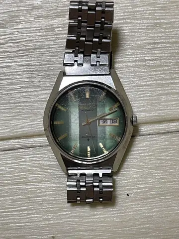 SEIKO 자동 와인딩 시계 그린 다이얼 17주얼