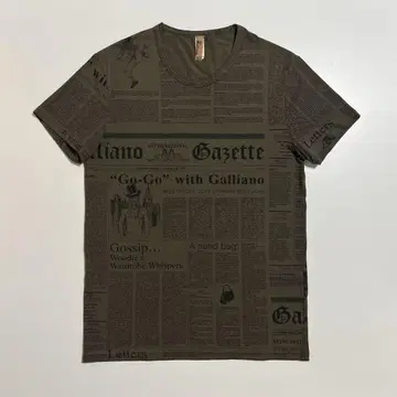 John Galliano newspaper T-shirts