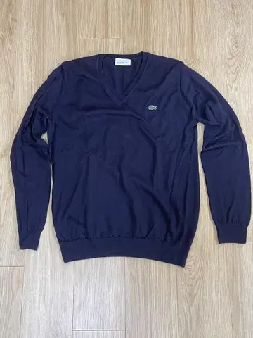 Lacoste 네이비 V넥 스웨터 일본제