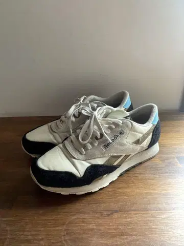 (26.0cm) Reebok 스니커즈 나일론 화이트/블루/블랙
