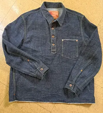 셀비치 데님 풀오버 자켓 F.O.B factory 사이즈 36 일본제