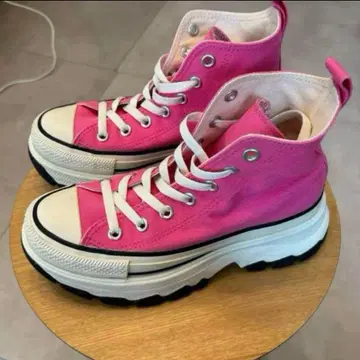 Converse 핑크 통굽 하이컷 스니커즈 23cm 컨버스