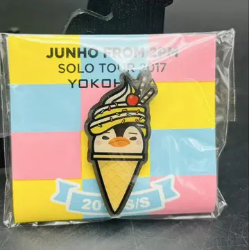 2PM 준호 JUNHO 펭귄 프로미스 회원 한정판 핀 배지