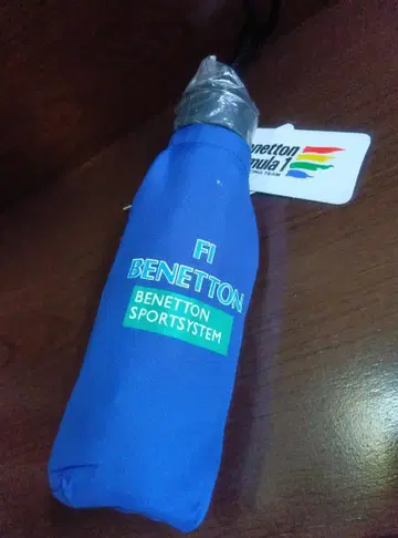 FI BENETTON 베네통 엄브렐라 접이식 우산 파랑 미사용 새상품
