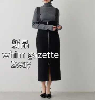 새상품 Whim Gazette 윔 가젯 ZIP 서스펜더 원피스