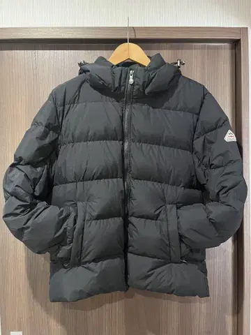 PYRENEX 후드 부착 다운 자켓 M 블랙