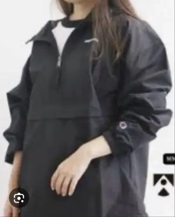 Champion AMERICANA 블랙 풀오버 자켓