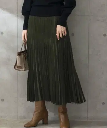 URBAN RESEARCH ROSSO WOMEN 플리츠 스커트 카키