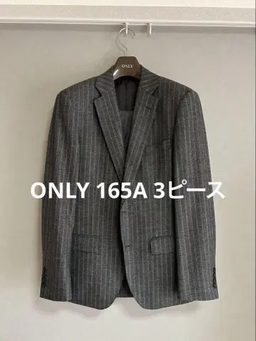 [새상품급] ONLY 그레이 스트라이프 3P 비즈니스 정장