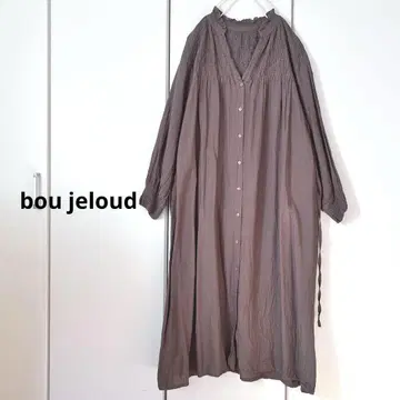 *새상품급* 부즈루드 가슴 셔링 롱 원피스 코튼 린넨 혼방 인도산