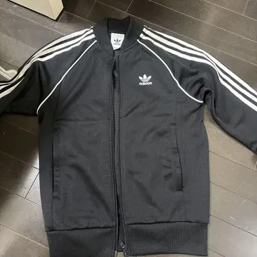 adidas 블랙 저지 집업