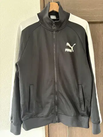 PUMA T7 68 트랙 자켓 상하의 세트 M 블랙 화이트