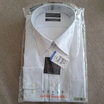 새상품! 미사용! 칸사이 야마모토 남성용 비즈니스 셔츠 긴팔