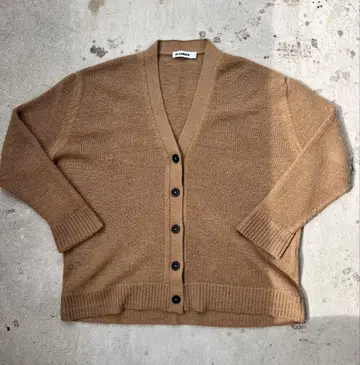 질 샌더 가디건 카멜