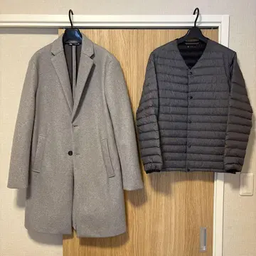 ZARA 체스터 코트 & 이너 다운