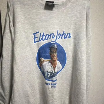BEAMS T 엘튼 존 맨투맨 XL