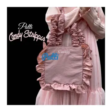 CANDY FRILL BAG Pink 택 포함 미사용 새상품