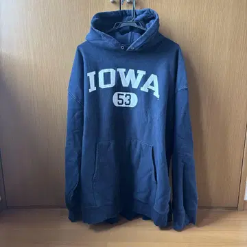Champion 리버스 위브 Iowa 후드티 네이비