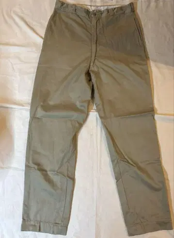 US ARMY KHAKI CHINO TROUSERS W34