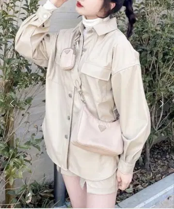 epimi epimy 인조 가죽 CPO 자켓