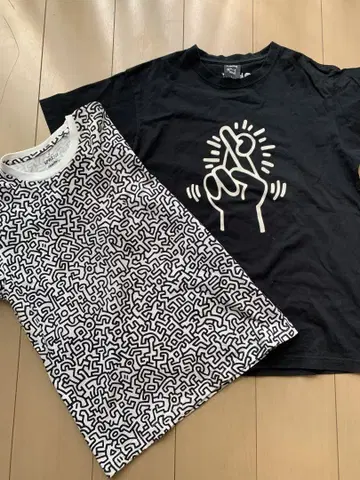 Keith Haring 티셔츠 세트 L/M 사이즈