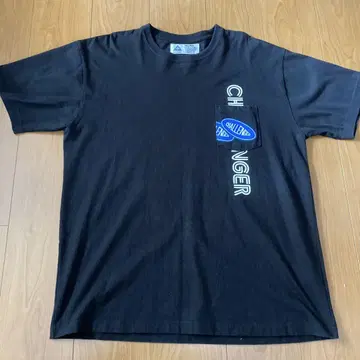 CHALLENGER 포켓 부착 T셔츠 XXL 블랙